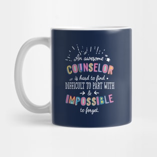 An awesome Counselor Gift Idea - Impossible to Forget Quote Mug